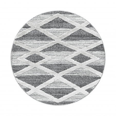 Levně Ayyildiz koberce Kusový koberec Pisa 4709 Grey kruh - 120x120 (průměr) kruh cm