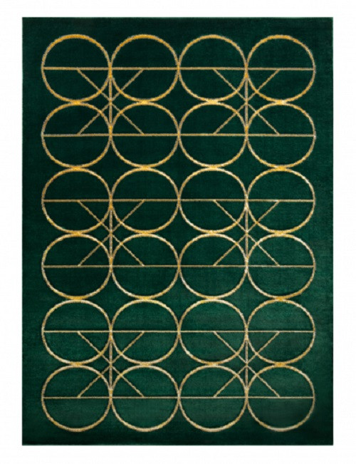 Levně Dywany Łuszczów Kusový koberec Emerald 1010 green and gold - 120x170 cm