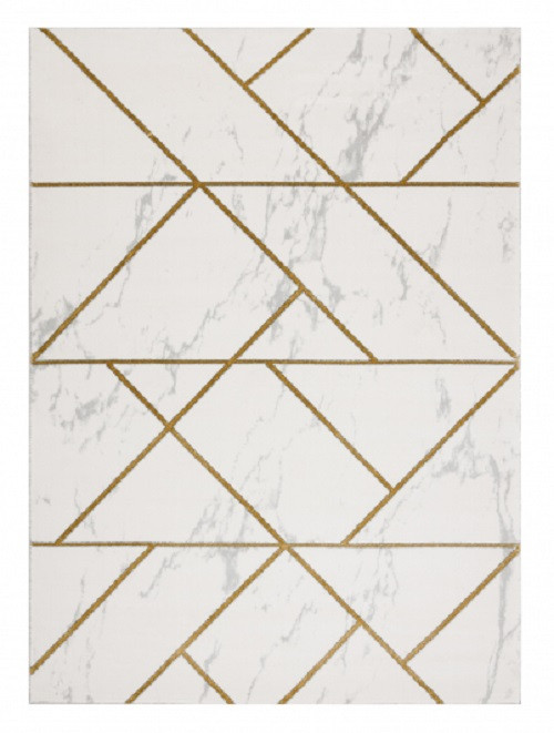 Levně Dywany Łuszczów Kusový koberec Emerald geometric 1012 cream and gold - 120x170 cm