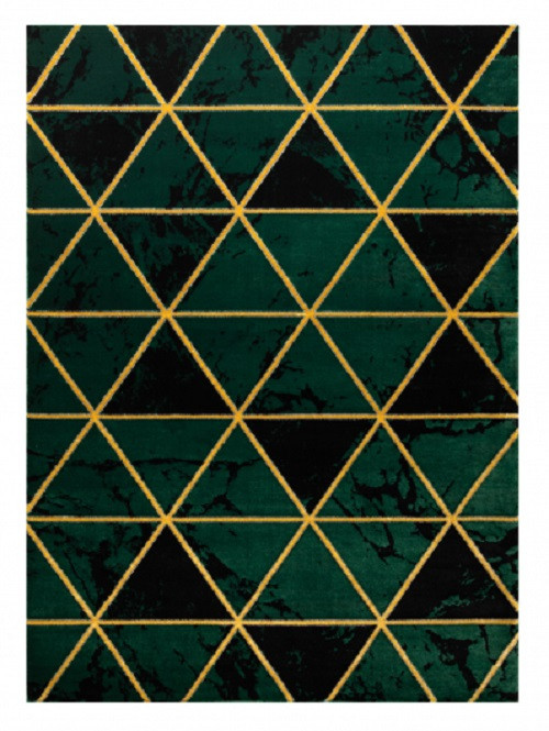 Levně Dywany Łuszczów Kusový koberec Emerald 1020 green and gold - 80x150 cm