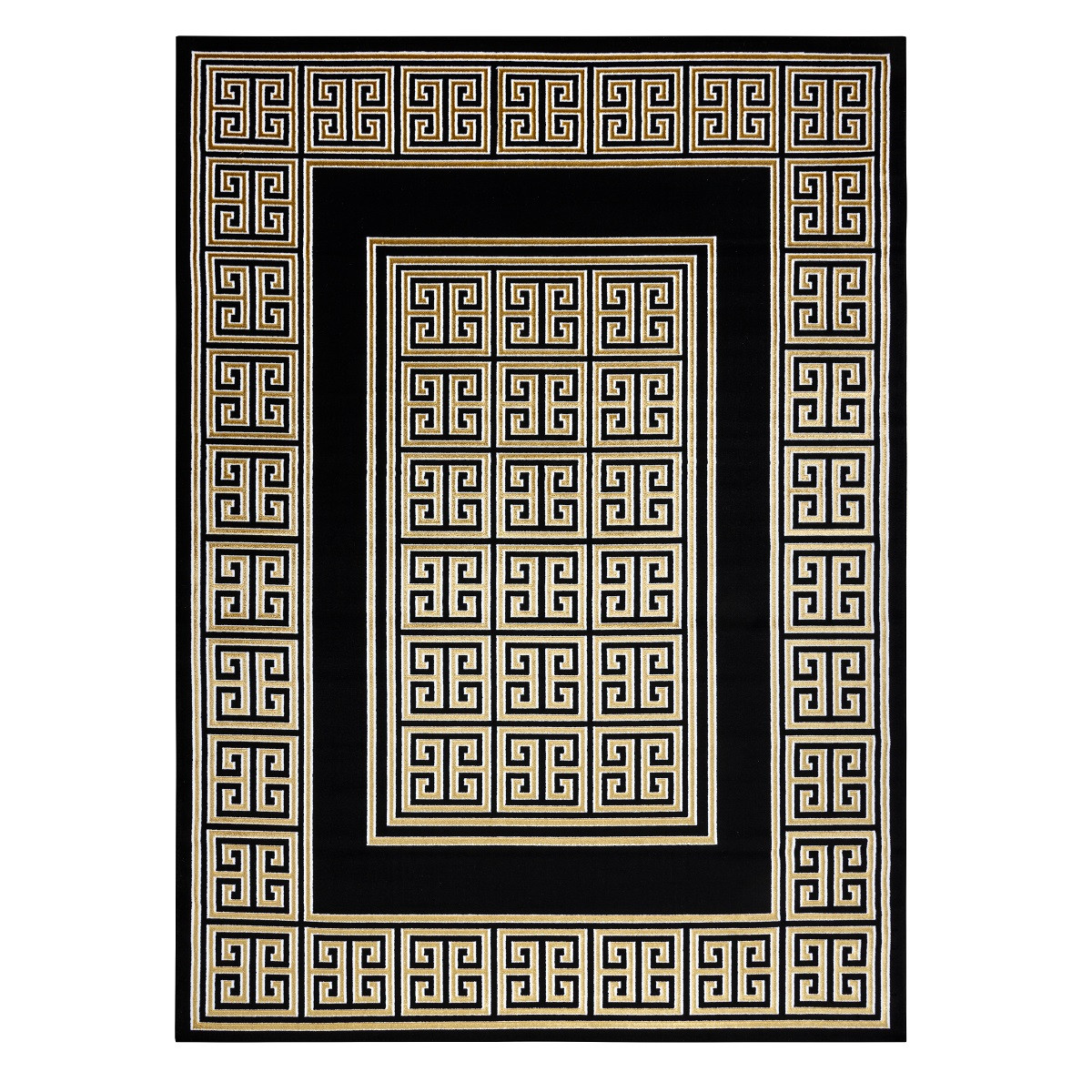 Kusový koberec Gloss 6776 86 greek black/gold