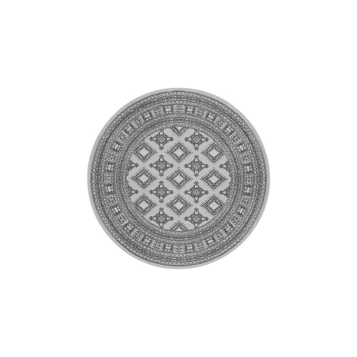 AKCE: 160x160 (průměr) kruh cm Kruhový koberec Mirkan 104111 Stone-Grey