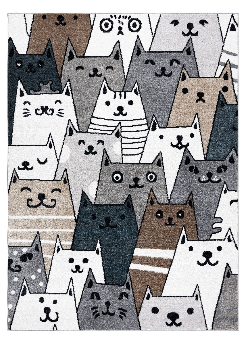 Levně Dywany Łuszczów Dětský kusový koberec Fun Gatti Cats multi - 280x370 cm