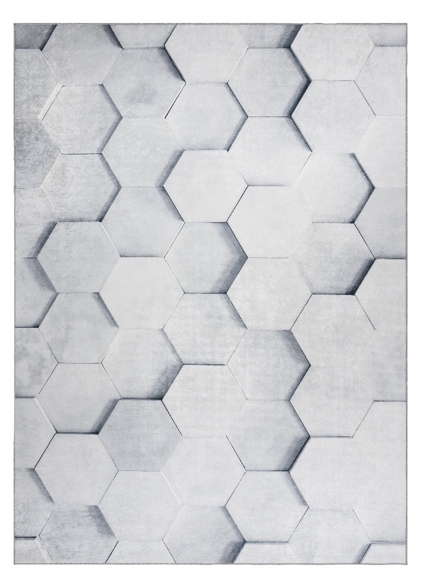 Kusový koberec ANDRE Hexagon 3D 1180