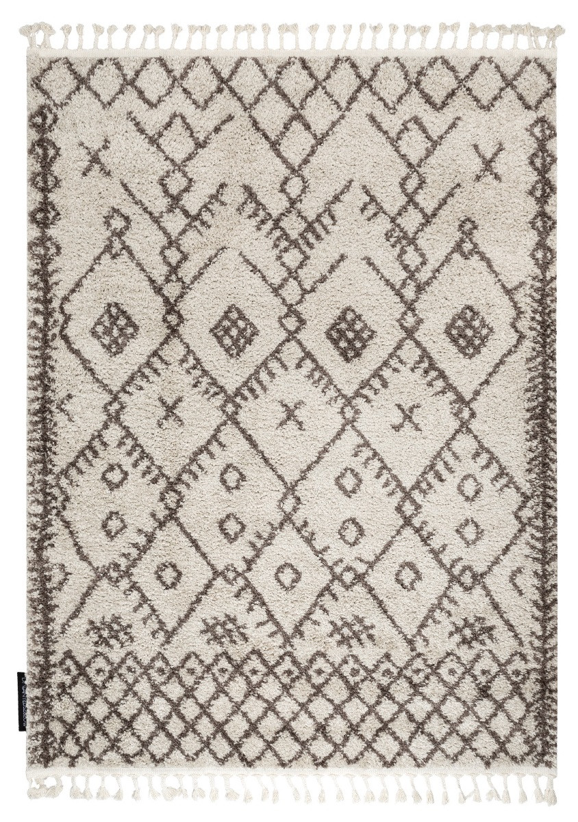 Levně Dywany Łuszczów Kusový koberec Berber Tanger B5940 cream and brown - 120x170 cm