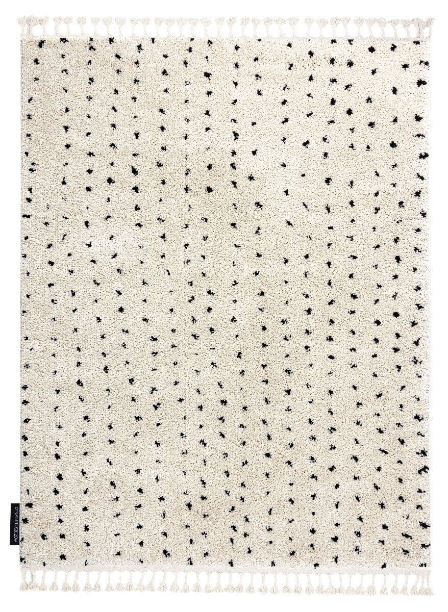 Levně Dywany Łuszczów Kusový koberec Berber Syla B752 dots cream - 200x290 cm