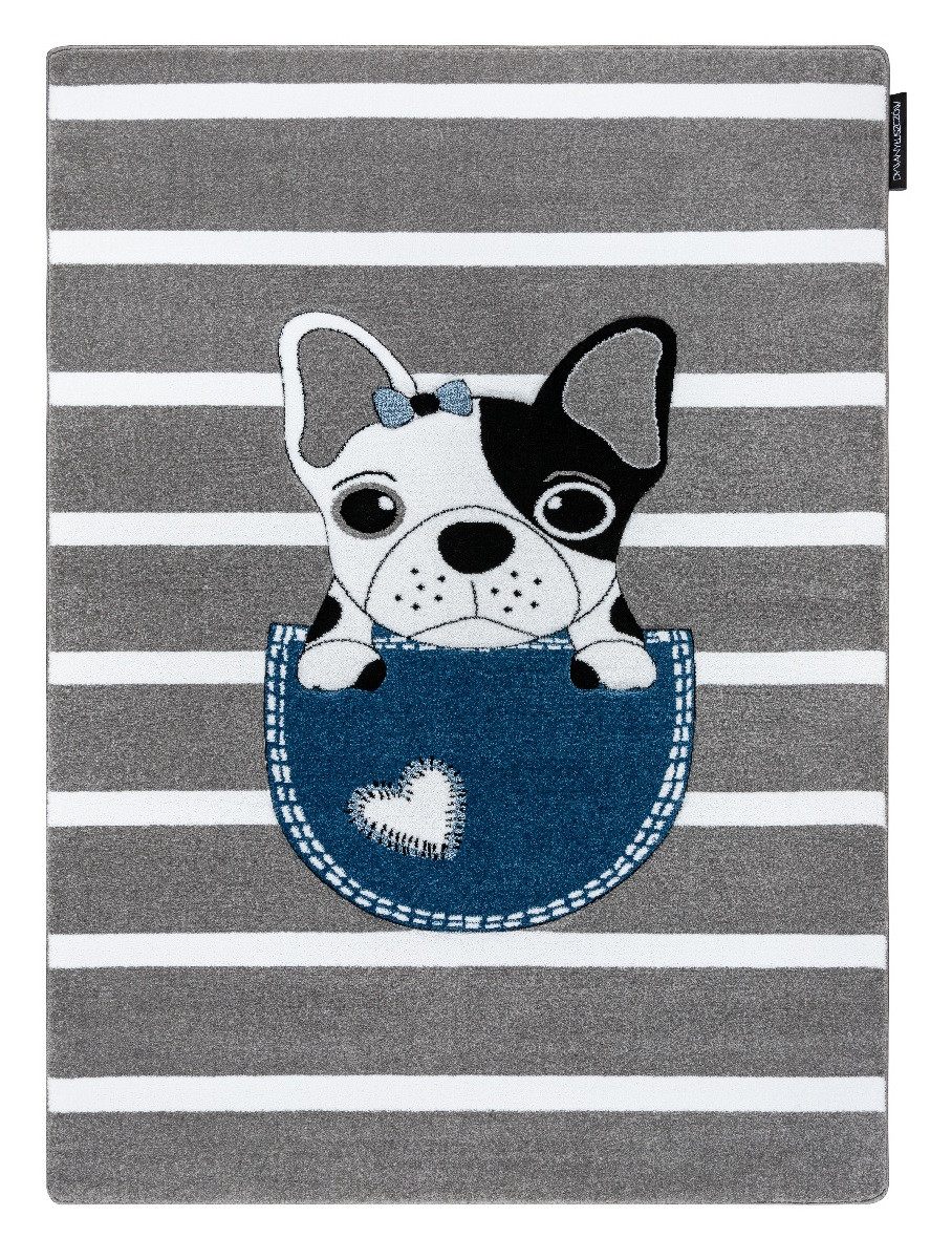 Levně Dywany Łuszczów Dětský kusový koberec Petit Bulldog grey - 160x220 cm