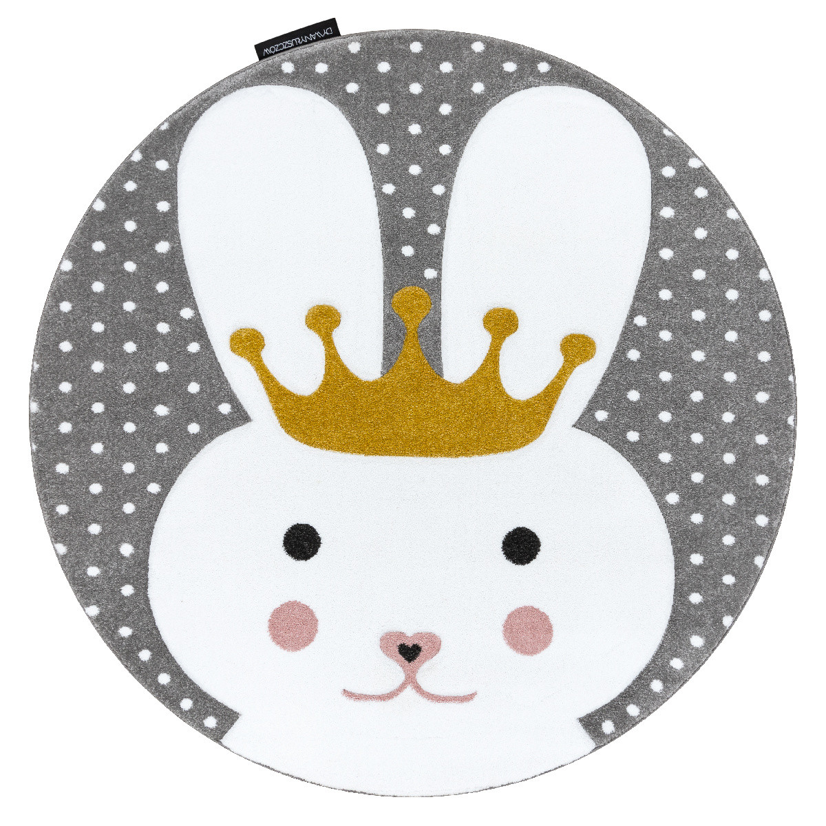 Levně Dywany Łuszczów Dětský kusový koberec Petit Bunny grey kulatý - 140x140 (průměr) kruh cm