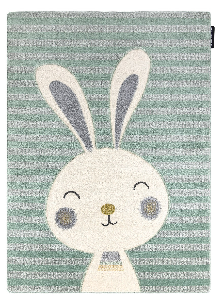 Levně Dywany Łuszczów Dětský kusový koberec Petit Rabbit green - 80x150 cm