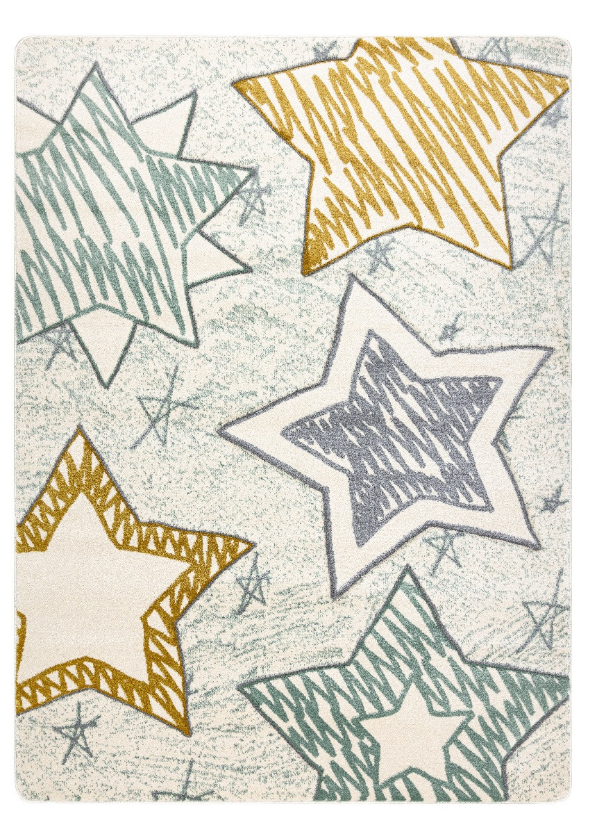 Levně Dywany Łuszczów Dětský kusový koberec Petit Stars green - 160x220 cm