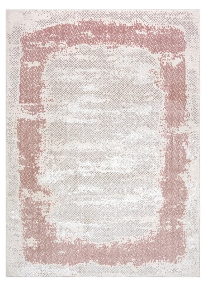 Levně Dywany Łuszczów Kusový koberec Core A004 Frame beige/pink - 160x220 cm