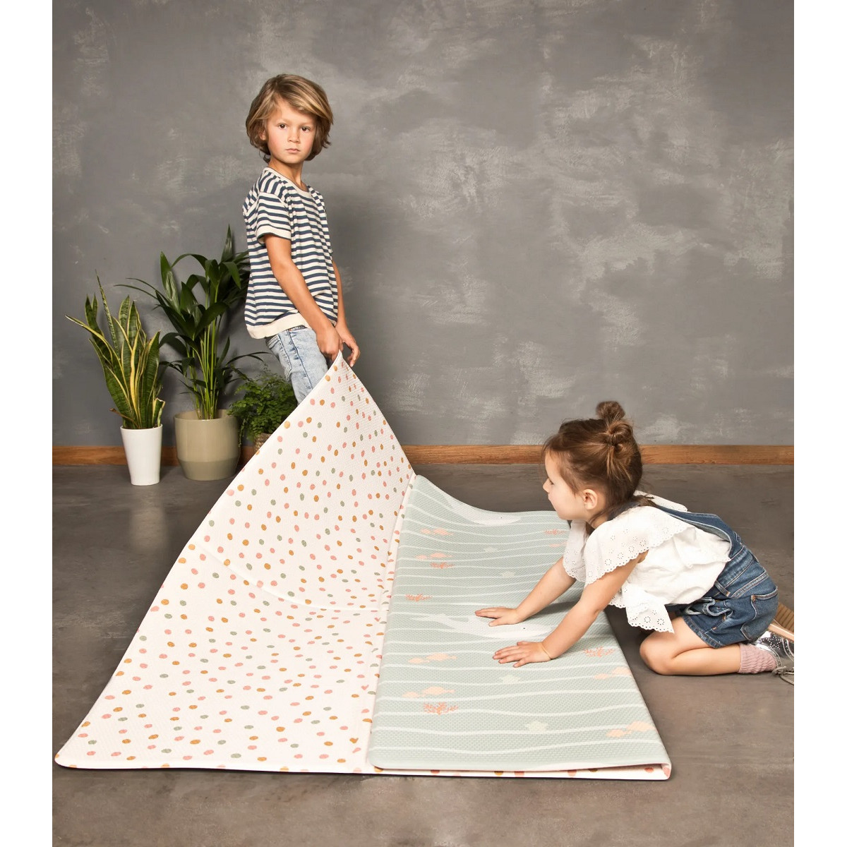 Dětský pěnový koberec skládací oboustranný 