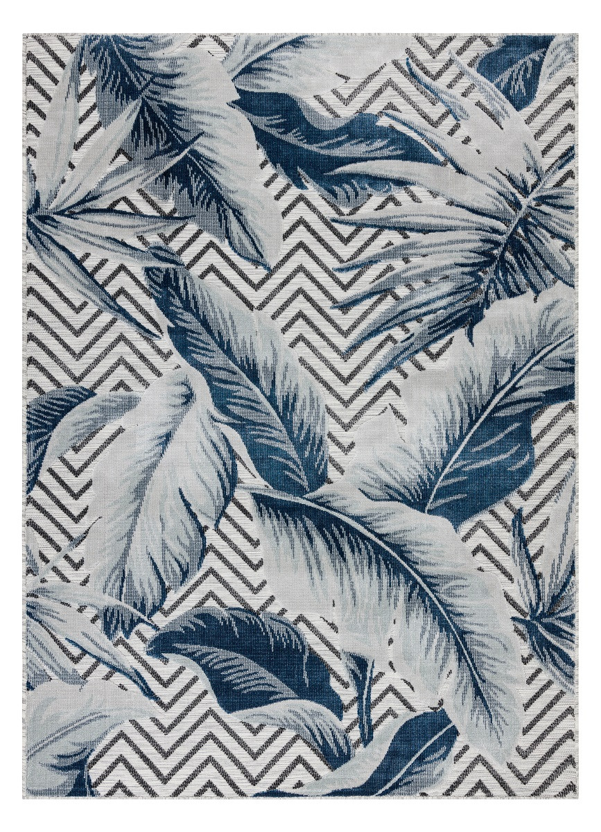 Levně Dywany Łuszczów Kusový koberec Botanic 65242 Feathers grey – na ven i na doma - 196x290 cm