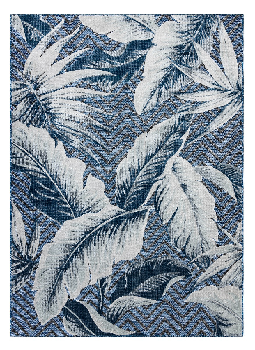 Levně Dywany Łuszczów Kusový koberec Botanic 65242 Feathers navy – na ven i na doma - 117x170 cm