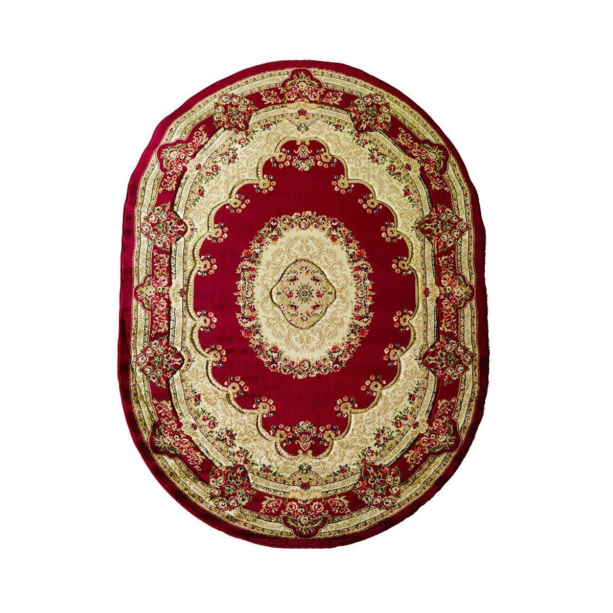 Kusový koberec Adora 5547 B (Red) ovál