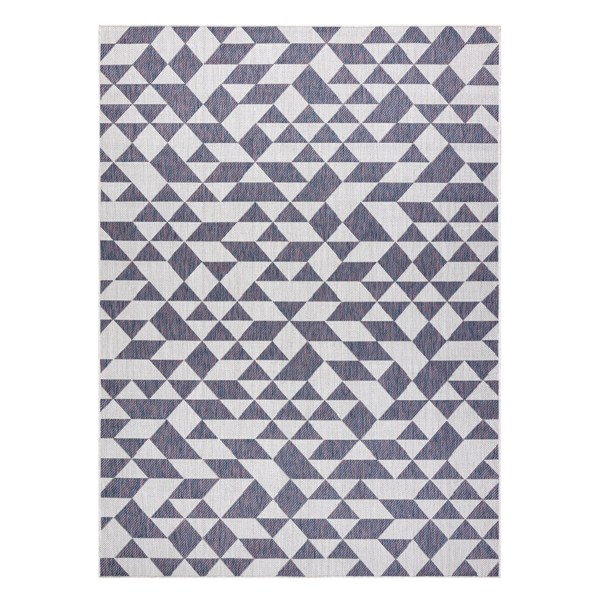 Kusový koberec Sion Sisal Triangles 22373 ecru/blue-pink