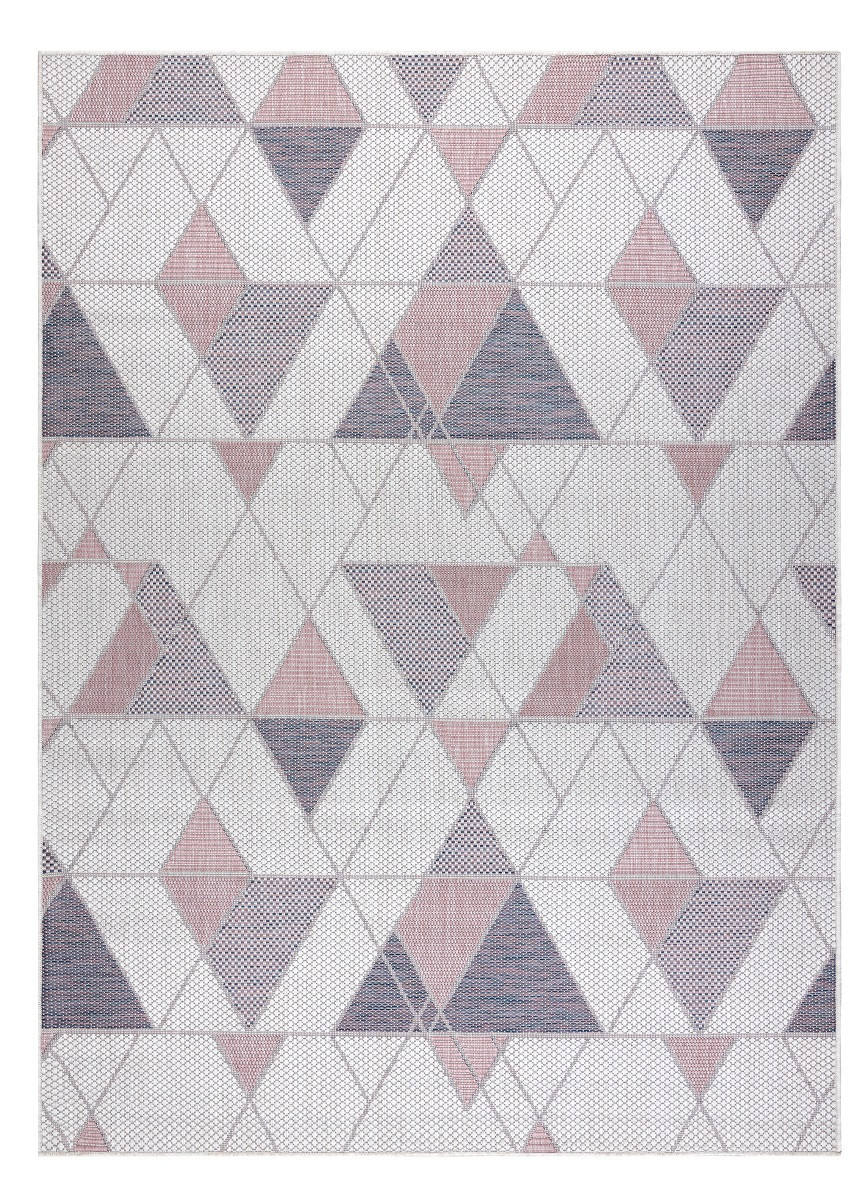 Levně Dywany Łuszczów Kusový koberec Sion Sisal Triangles B3006A ecru/pink – na ven i na doma - 120x170 cm