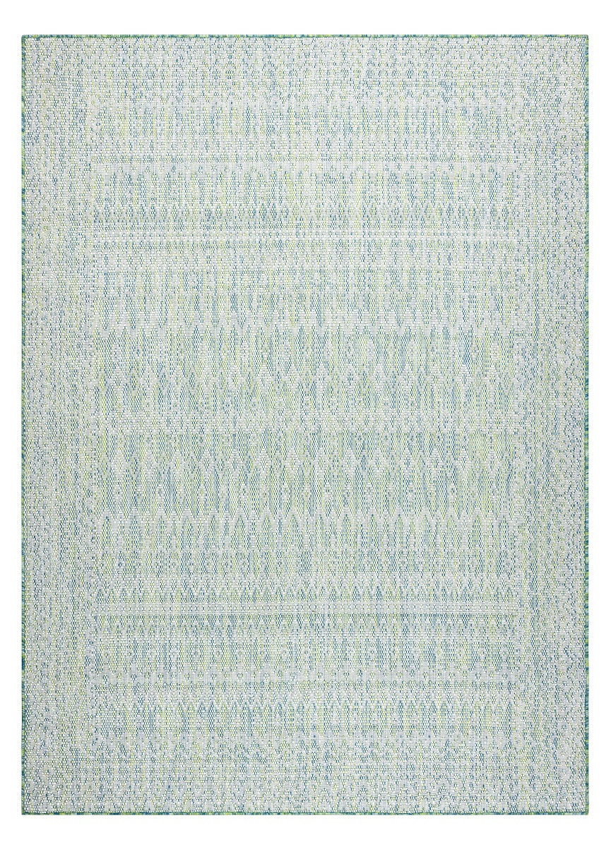 Levně Dywany Łuszczów Kusový koberec Sion Sisal Aztec 22184 green/blue/ecru – na ven i na doma - 120x170 cm
