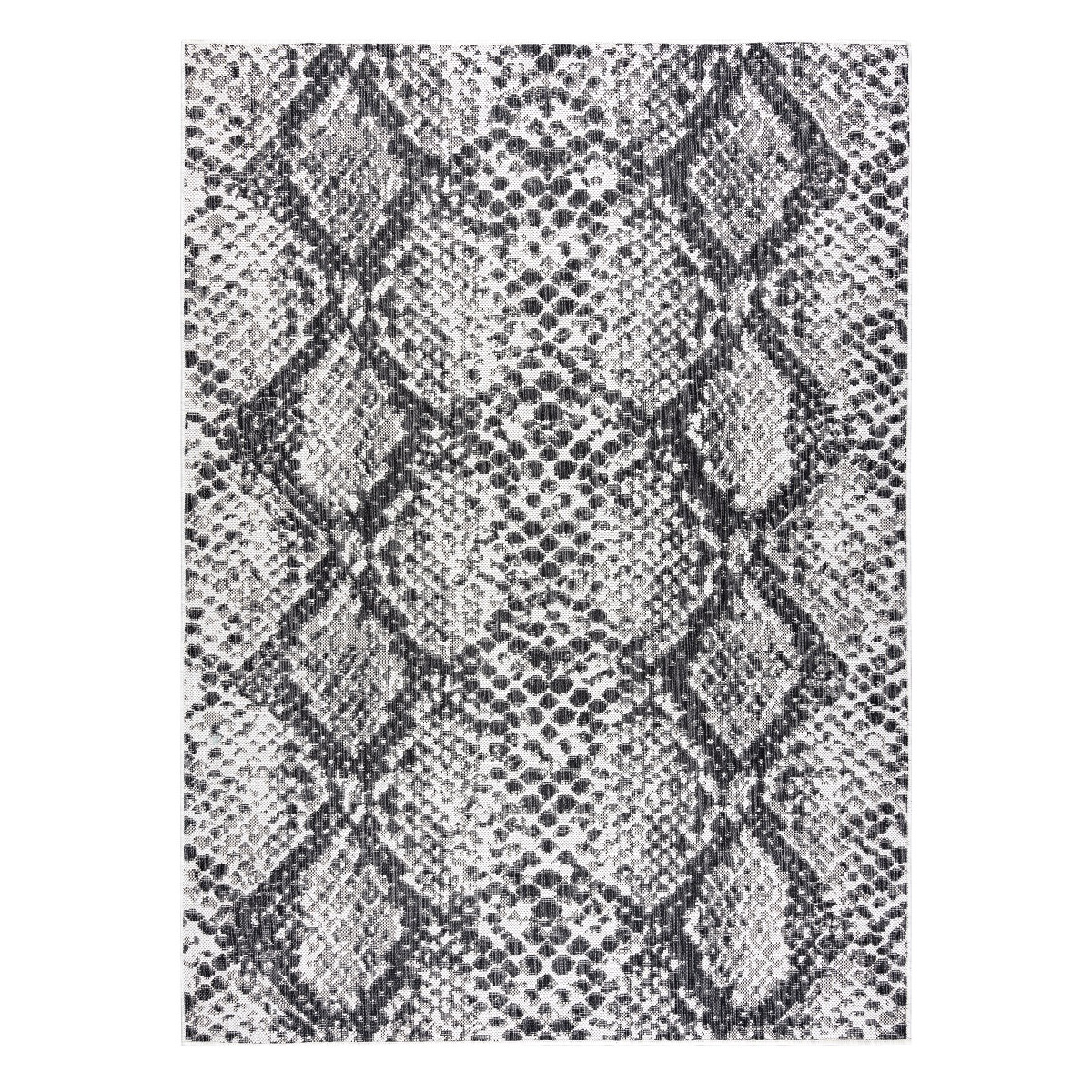 Kusový koberec Sion Sisal Snake`s skin 22162 ecru/black