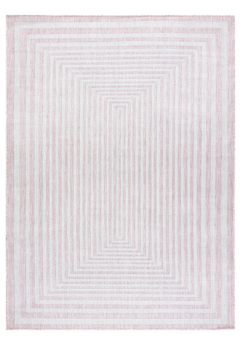 Levně Dywany Łuszczów Kusový koberec Sion Sisal Labirinth 22376 pink/ecru – na ven i na doma - 140x190 cm