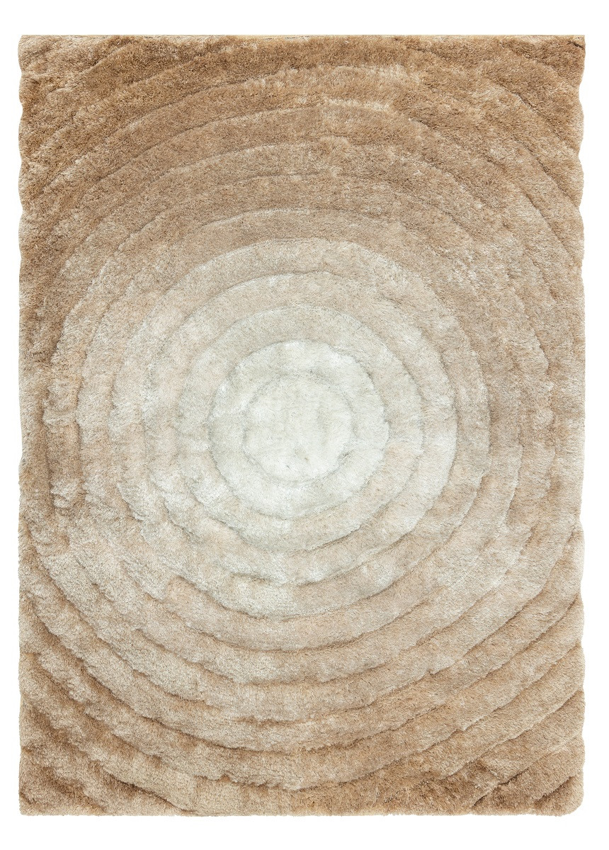 Kusový koberec Flim 008-B1 Circles beige