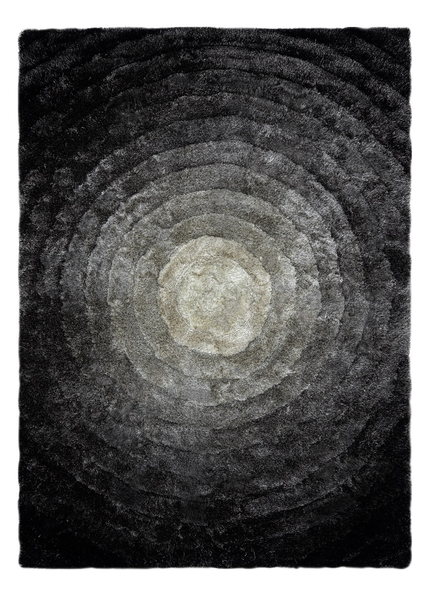Levně Dywany Łuszczów Kusový koberec Flim 008-B2 Circles grey - 120x160 cm