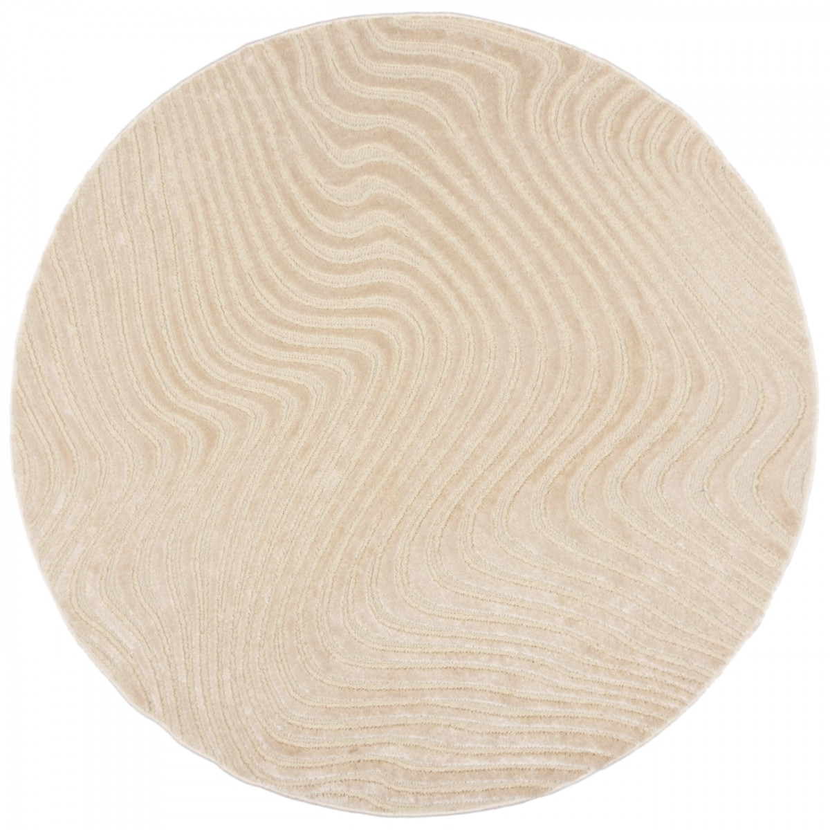 Kusový koberec Patna Channel Ivory kruh