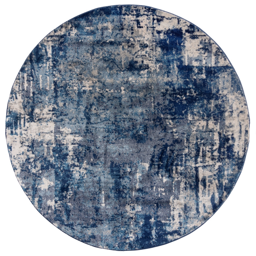 Levně Flair Rugs koberce Kusový koberec Cocktail Wonderlust Dark blue kruh - 160x160 (průměr) kruh cm