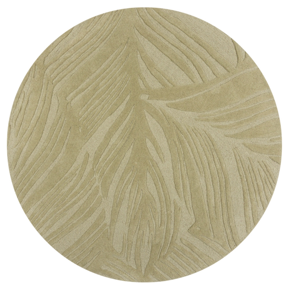 Kusový koberec Solace Lino Leaf Sage kruh