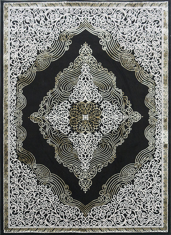 Levně Berfin Dywany Kusový koberec Elite 3935 Black Gold - 120x180 cm