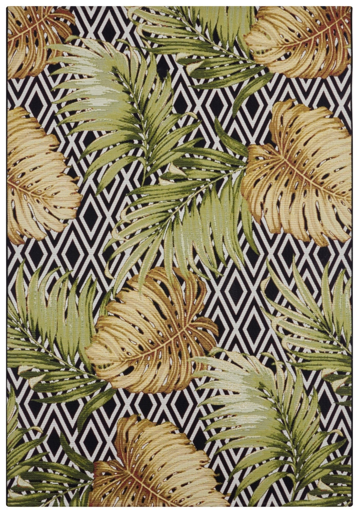 Levně Hanse Home Collection koberce Kusový koberec Flair 105611 Diamonds and Leaves Multicolored – na ven i na doma - 160x235 cm