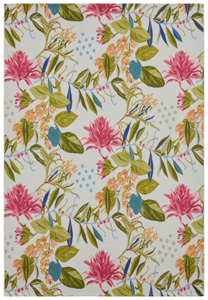 Levně Hanse Home Collection koberce Kusový koberec Flair 105613 Flowers and Leaves Multicolored – na ven i na doma - 120x180 cm