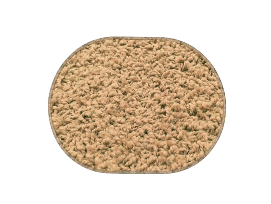 Levně Vopi koberce Kusový koberec Color shaggy béžový ovál - 400x500 cm