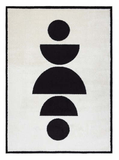 Levně Dywany Łuszczów Kusový koberec Mode 8598 geometric cream/black - 120x170 cm