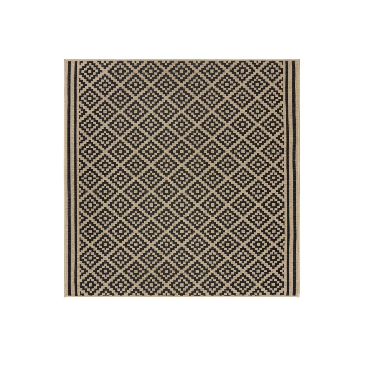 AKCE: 200x200 cm Kusový koberec Florence Alfresco Moretti Black/Beige čtverec