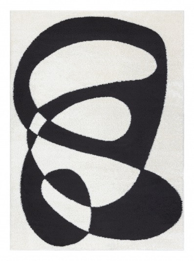 Levně Dywany Łuszczów Kusový koberec Mode 8531 abstract cream/black - 120x170 cm