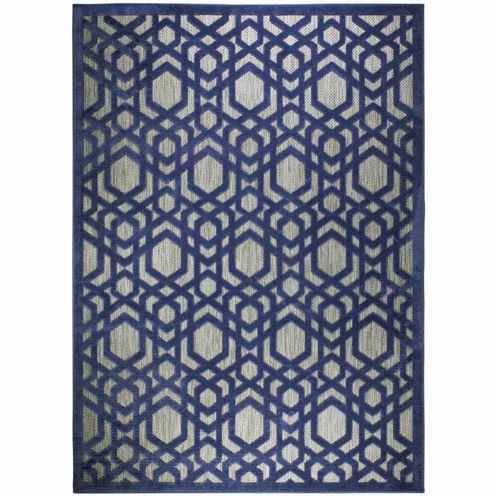 Levně Flair Rugs koberce Kusový koberec Piatto Oro Blue – na ven i na doma - 200x290 cm