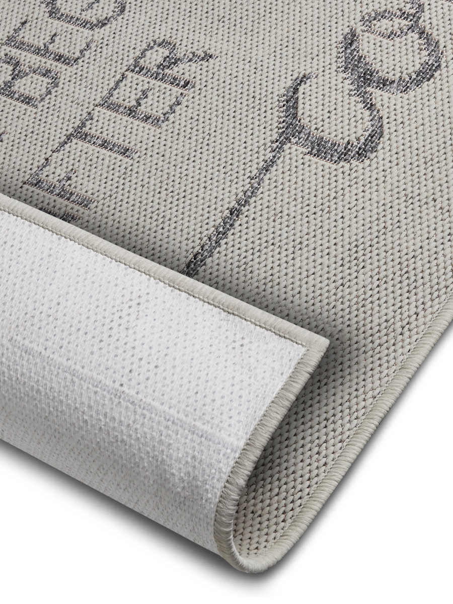Běhoun Cucina Life Begins After Coffee 105628 Cream Grey