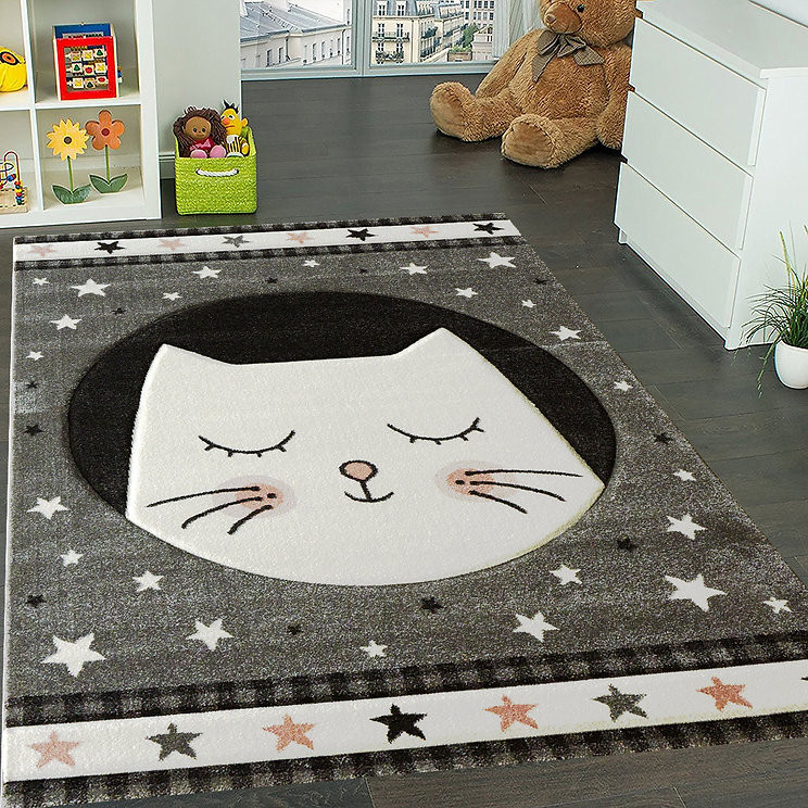 Dětský kusový koberec Smart Kids 22412 Grey