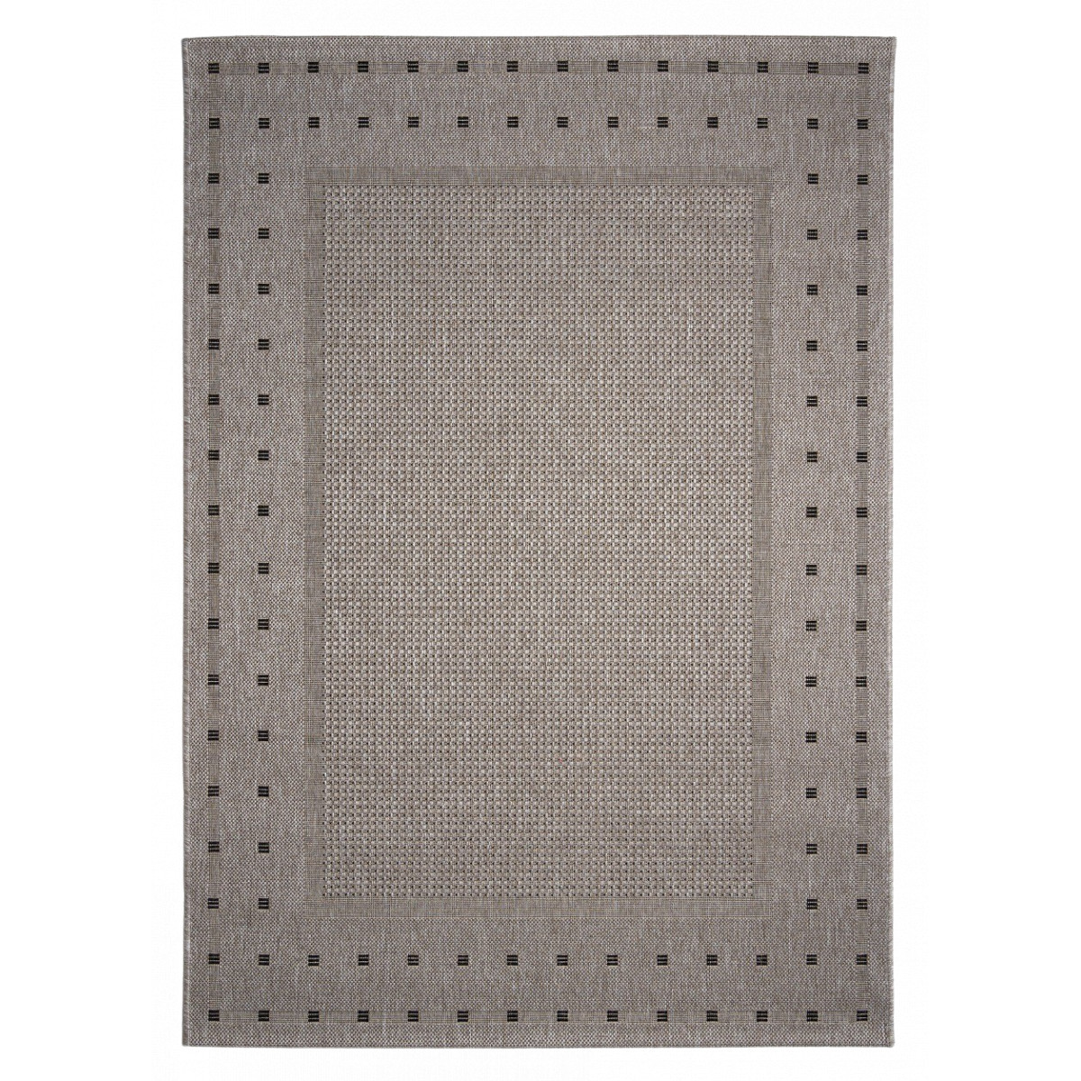 Kusový koberec Floorlux 20329 Silver/Black – na ven i na doma
