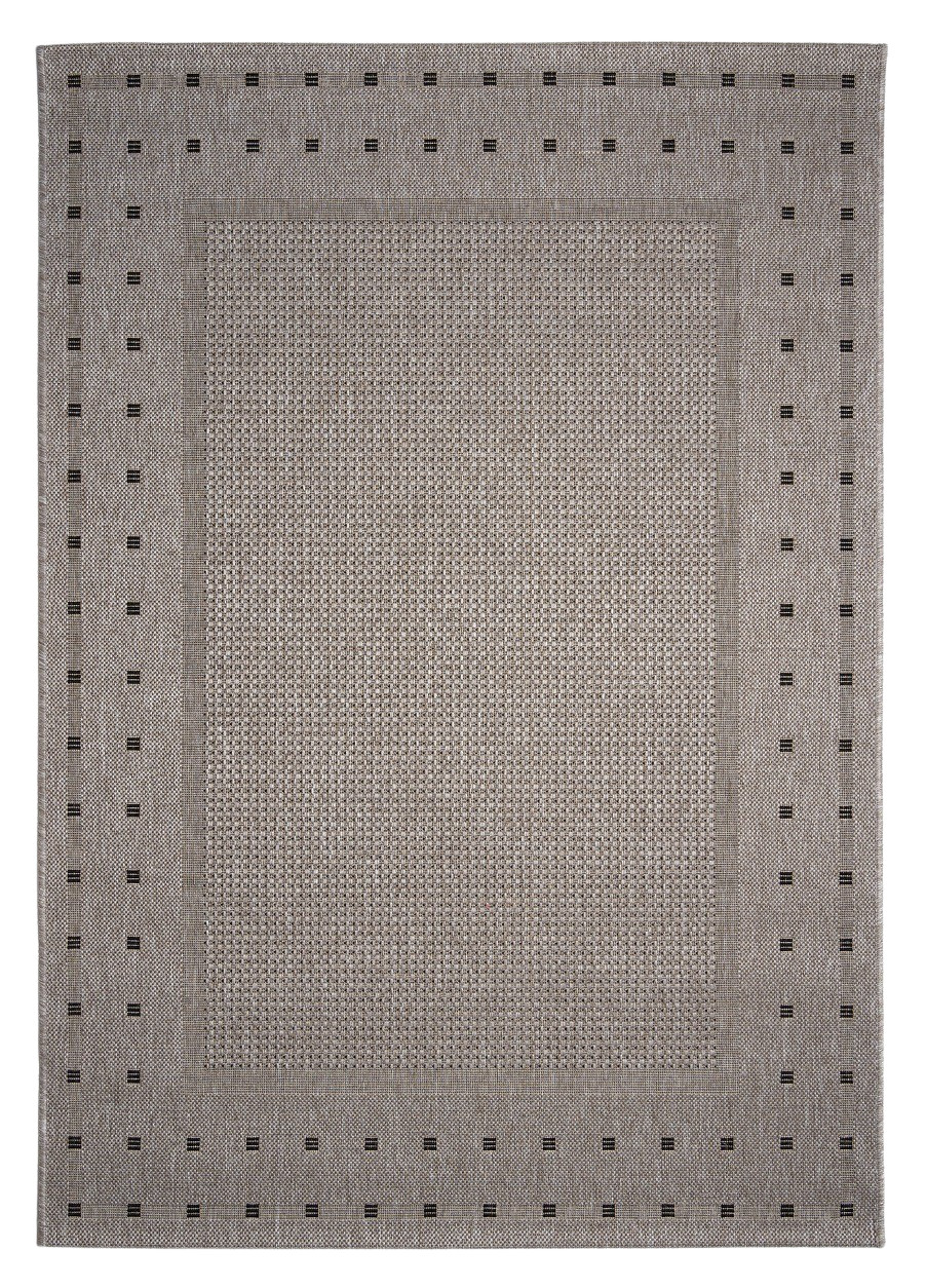 Levně Devos koberce Kusový koberec Floorlux 20329 Silver/Black – na ven i na doma - 200x290 cm