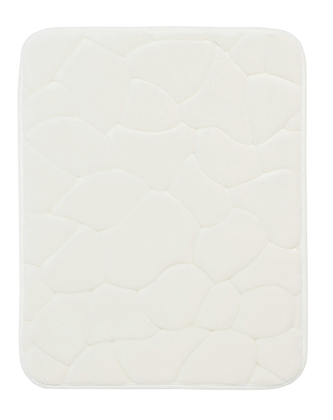 Levně BO-MA koberce Protiskluzová koupelnová předložka 3D 0133 White - 40x50 cm