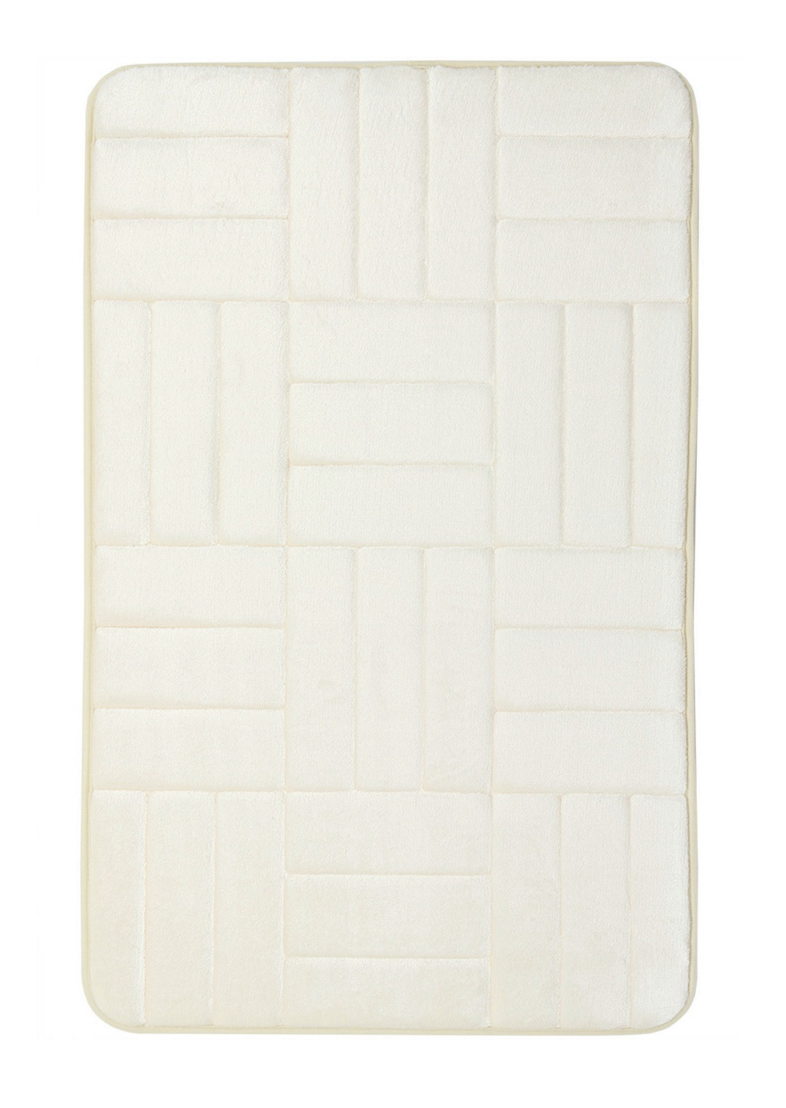 Levně BO-MA koberce Protiskluzová koupelnová předložka 3D 667 cream - 40x50 cm