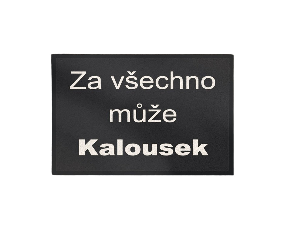 Levně GDmats koberce Rohožka Kalousek 40x60 cm - 40x60 cm