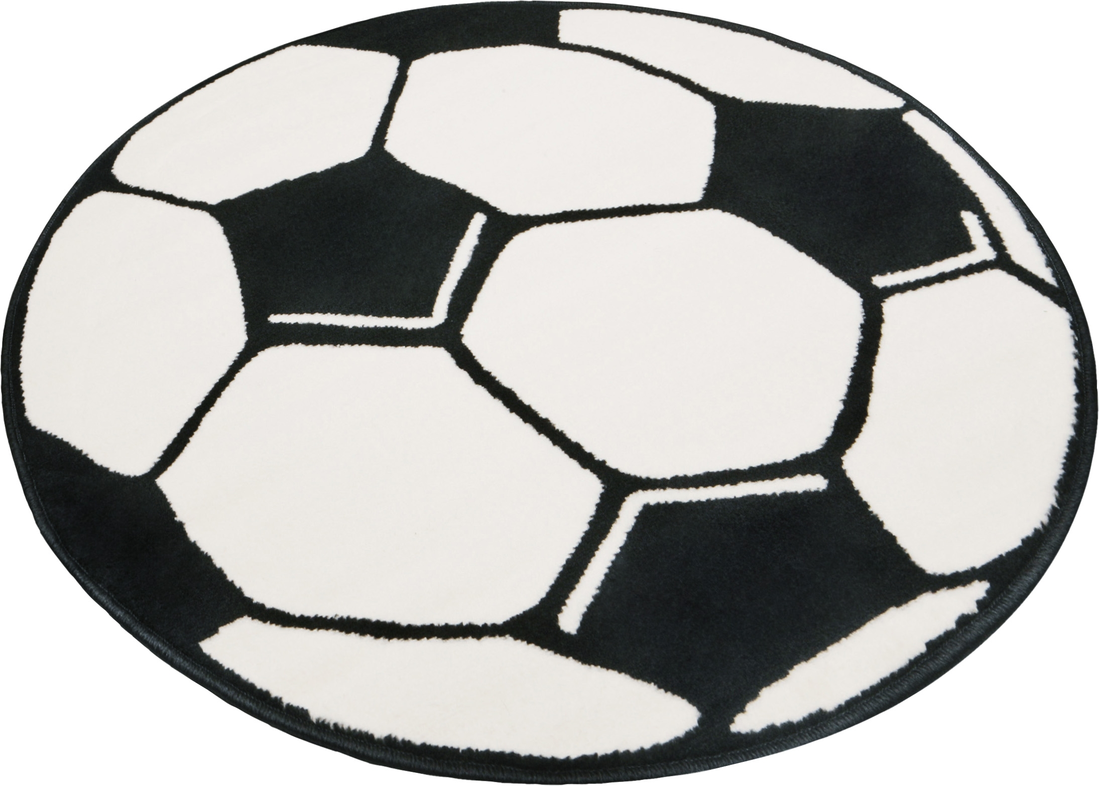 Levně Hanse Home Collection koberce Dětský kusový koberec Prime Pile Fussball 100015 - 100x100 (průměr) kruh cm
