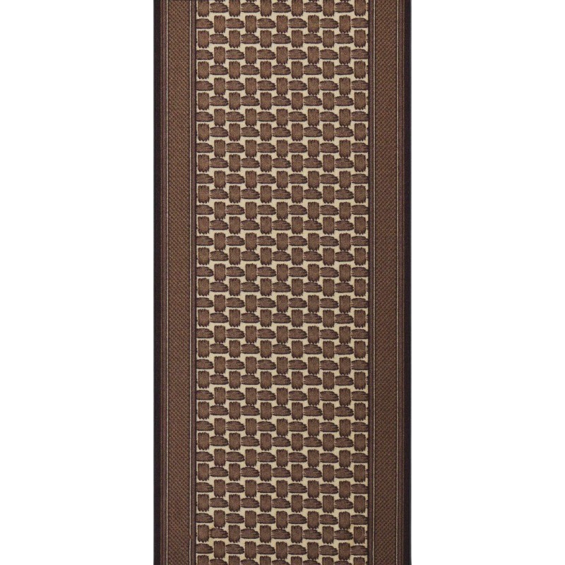 Levně Berfin Dywany Protiskluzový běhoun na míru Zel 1002 Brown - šíře 100 cm