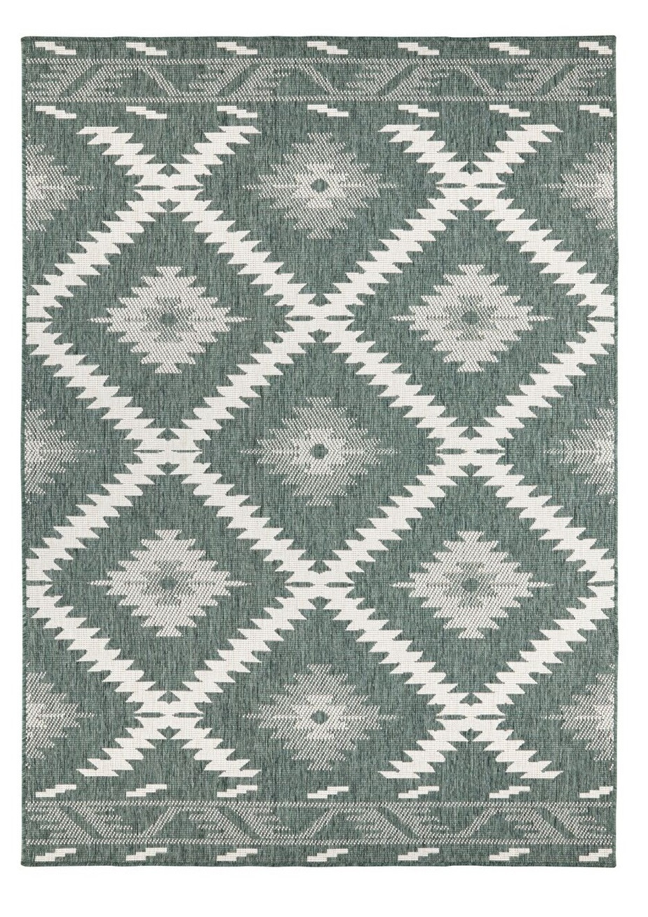 Levně NORTHRUGS - Hanse Home koberce Kusový koberec Twin Supreme 103431 Malibu green creme – na ven i na doma - 160x230 cm