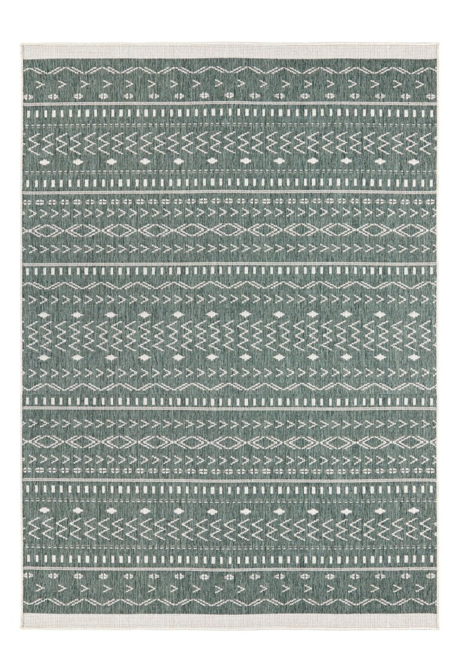 Levně NORTHRUGS - Hanse Home koberce Kusový koberec Twin Supreme 103440 Kuba green creme – na ven i na doma - 80x350 cm