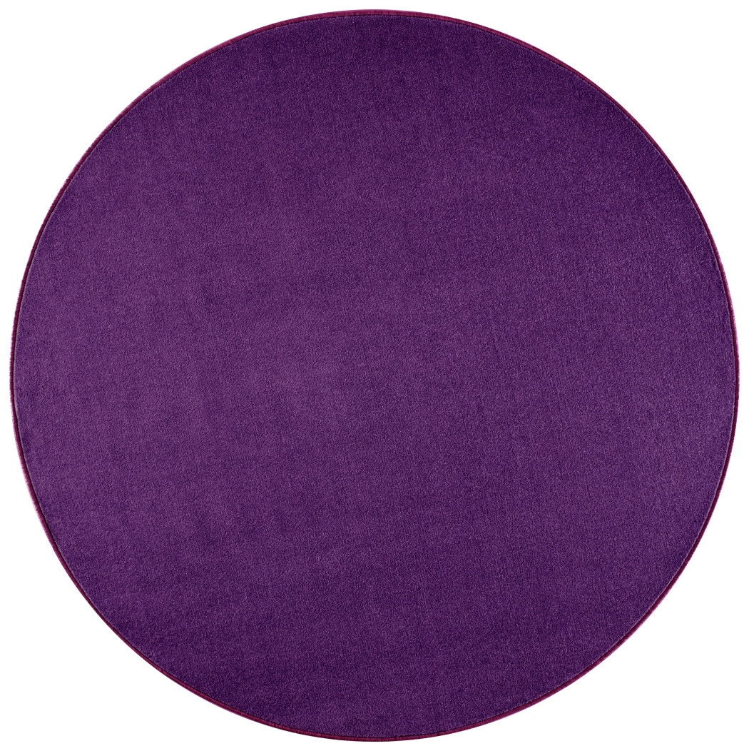 Levně Hanse Home Collection koberce Kusový koberec Nasty 101150 Purple kruh - 200x200 (průměr) kruh cm