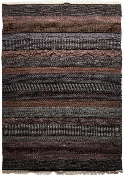 Levně Diamond Carpets koberce Ručně vázaný kusový koberec Black Melange DE 2006 Multi Colour - 140x200 cm